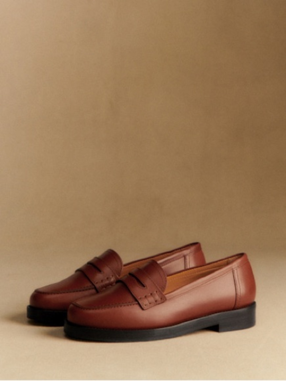 Sézane Andrea Loafers in Natural Heritage Leather FR 41 - Picture 5 of 13